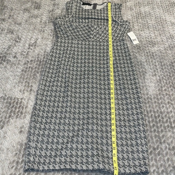 NWT Donna Morgan Sleeveless Dress/Sheath. Gray & White Houndstooth Pattern. SZ10 - Picture 12 of 13